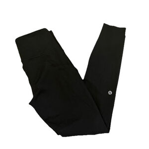 LULULEMON F&F TIGHT 23 BLACK COLOR SIZE 4 WAIST 12”